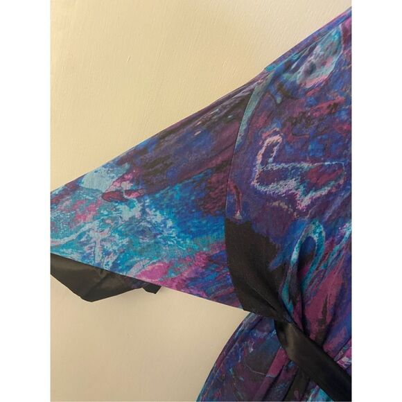 Sofia Vergas Rayon Robe Medium rn # 123475 MoonWalk Mult - Picture 2 of 6